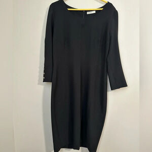 Beatrice b Italia black work midi dress